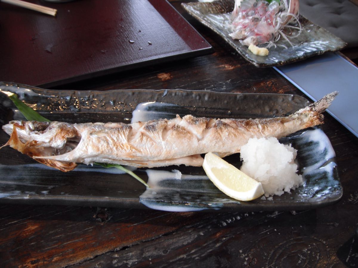 カマスの塩焼き写真